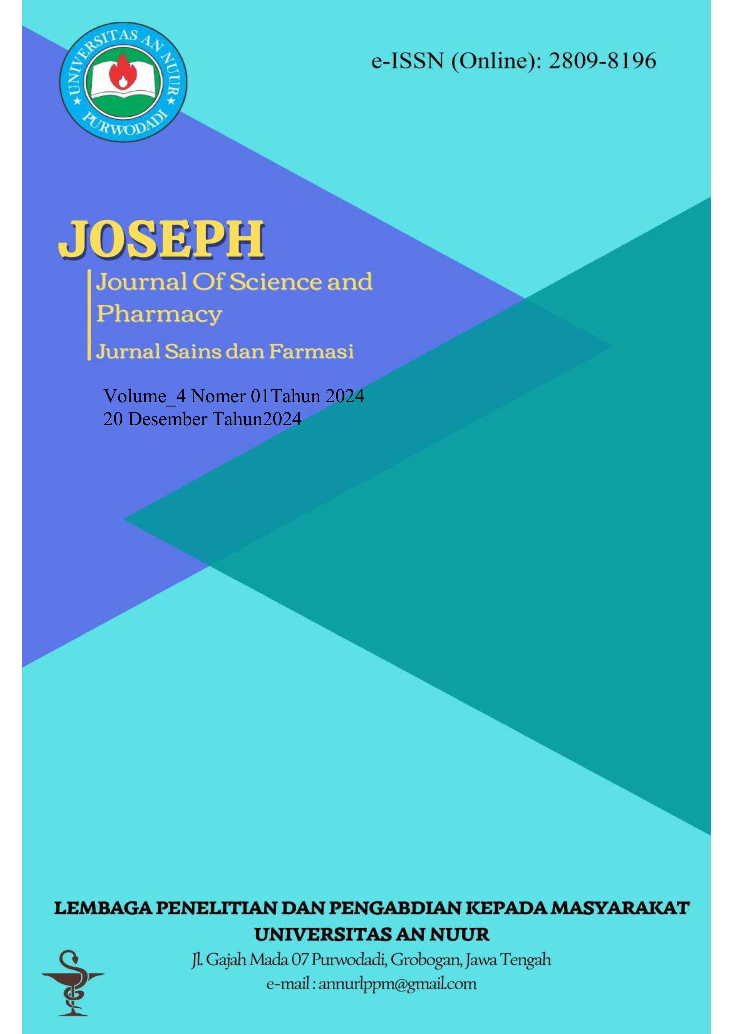 					View Vol. 6 No. 1 (2026): Journal of Science and Pharmacy (Joseph)
				